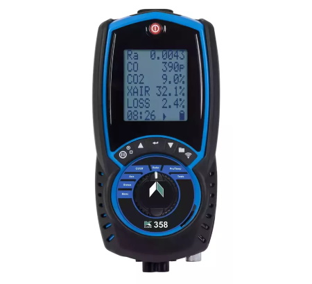 KANE358 Flue Gas Analyser Measures CO, O2, Differential Temperature, Differential Pressure
